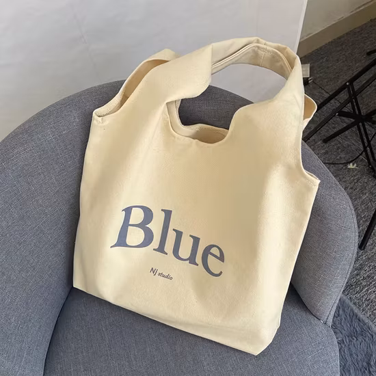 Custom Logo Size Printed Eco Friendly Reusable Plain Bulk Large Organic Cotton Canvas Grocery Shopping Tote Bag