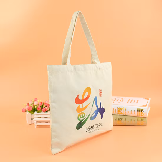Sac de shopping en coton avec logo personnalisé, sac à provisions en coton, sac fourre-tout en toile, sac de transport d'épicerie de supermarché, sac à main de mode pour ensembles de cadeaux promotionnels pour l'école