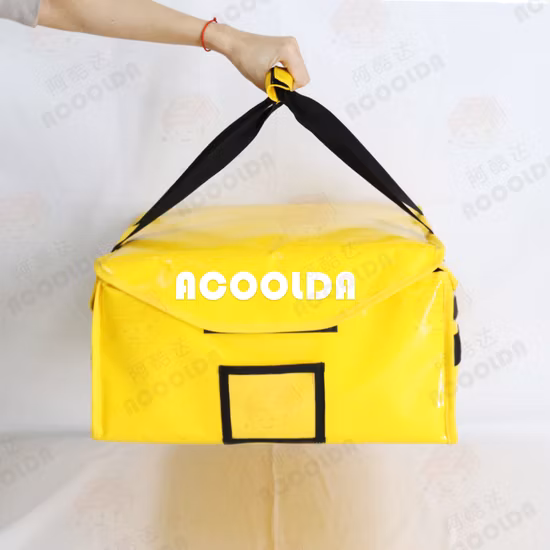 Sac à lunch isotherme thermique isolé pour livraison de nourriture de pizza chauffée