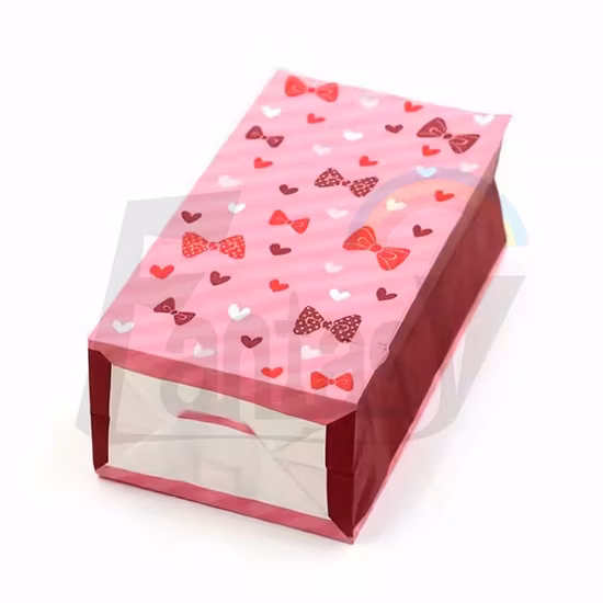 Emballage recyclé de sac en papier personnalisé pour le shopping