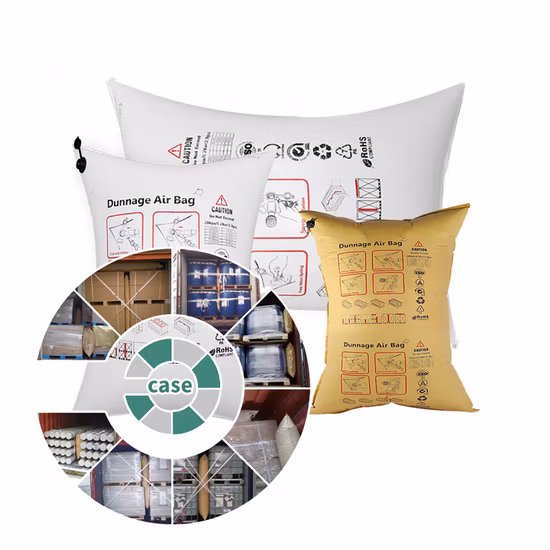 Sac de calage d'air d'oreiller de coussin de papier kraft de conteneur de niveau 1 approuvé par AAR avec la valve de méga débit
