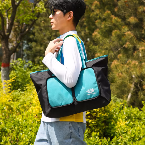 Sac de week-end en toile imperméable, voyage de nuit, transport en salle de sport