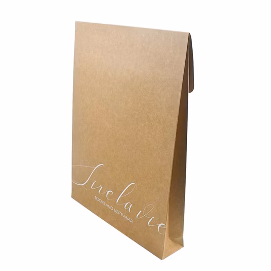 Sac enveloppe en papier Kraft, vente en gros, sacs d'expédition pour cadeaux de Shopping, vêtements et chaussures, sac de transport en papier posté